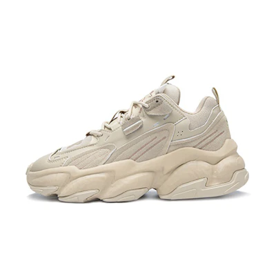 (W) STARTER Grey 'Layered Series Retro Thick-Soled Dad Shoes'