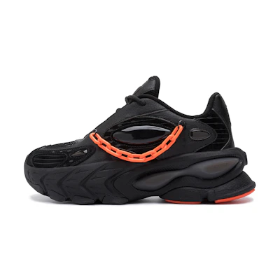 (W) STARTER Harajuku Thick Sole Dad Shoe 'Black' 'Color Block Trail Chain'