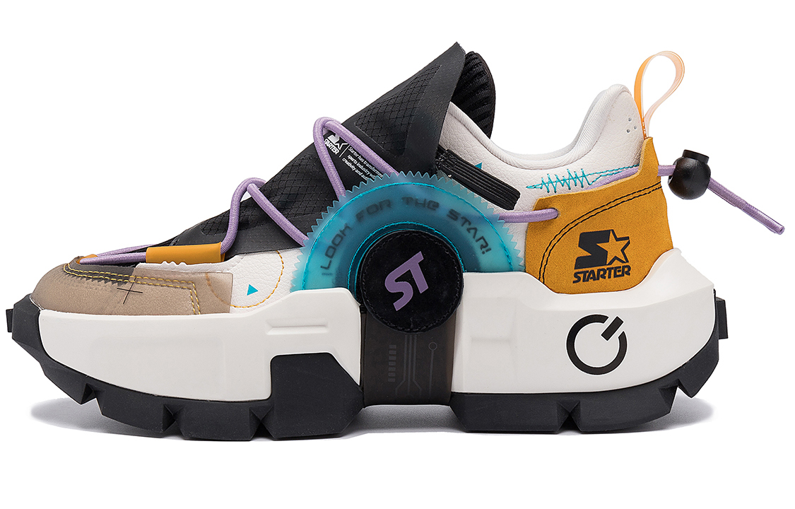 (W) STARTER Mecha Walker 'Deconstructed Chunky Dad Shoe - Black White'