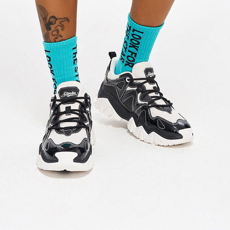 Sizing (W) 스타터 아이스 피크 흰검 Dad 슈즈 STH2S2081F-BK02