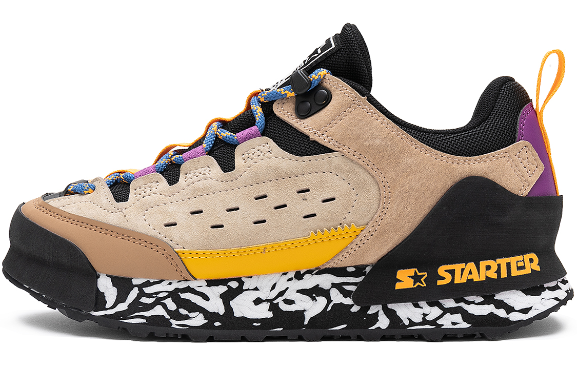 (W) STARTER Retro Thick Sole Suede Low-Top Sneakers 'Black Brown'