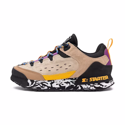 (W) STARTER Retro Thick Sole Suede Low-Top Sneakers 'Black Brown'