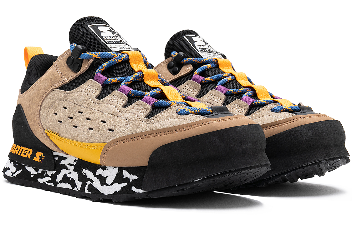 (W) STARTER Retro Thick Sole Suede Low-Top Sneakers 'Black Brown' 圖 3