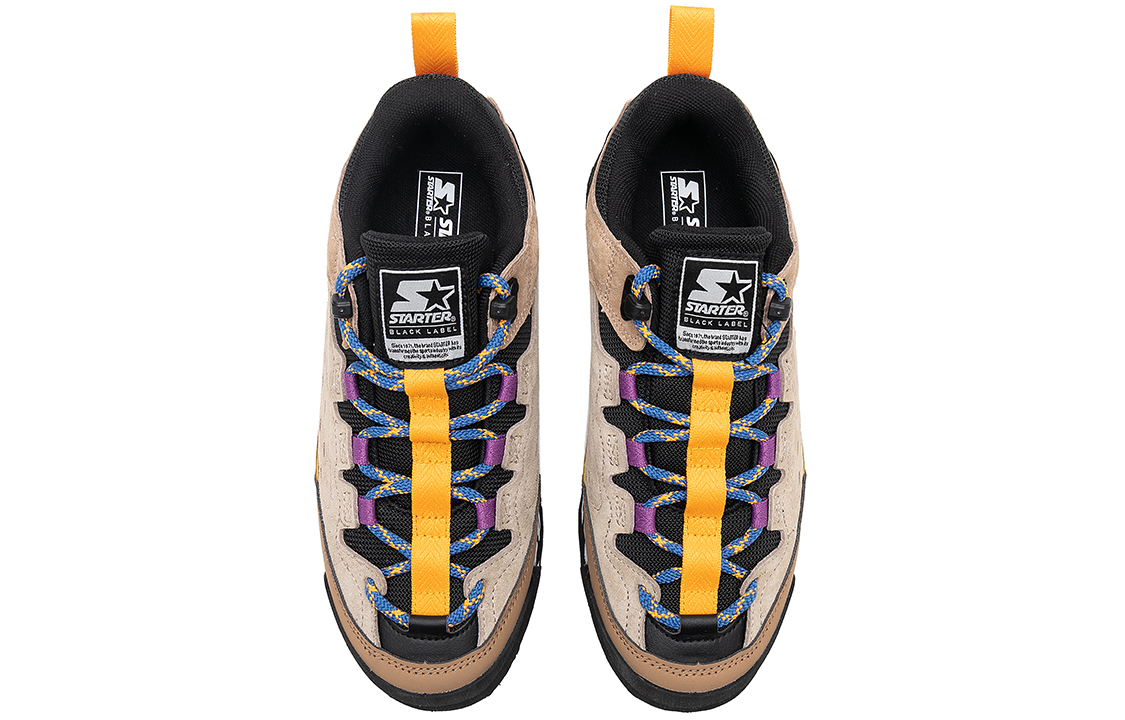 (W) STARTER Retro Thick Sole Suede Low-Top Sneakers 'Black Brown' 圖 4