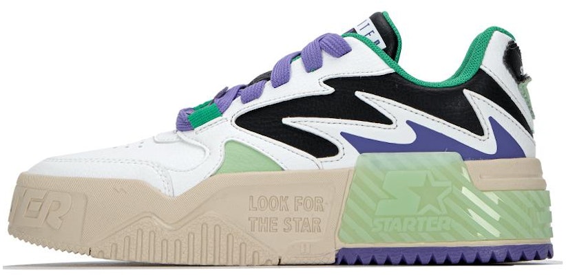 (W) STARTERソニックVOL ローカット ビンテージ白緑 STH2S6003F-BK02 Buy (W) STARTERソニックVOL ローカット ビンテージ白緑 STH2S6003F-BK02