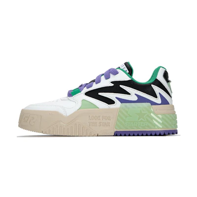 (W) STARTER Sonic Wave VOL Low Top 'Vintage Thick Sole White Green'
