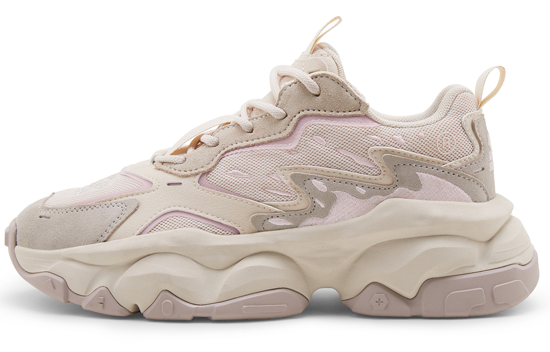 (Women) STARTER Thick-Soled Retro 'Dad Shoe' 'White and Grey' 'Lava Series' STI1S2002F-GY09