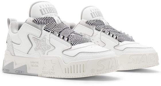 (W) STARTER Vol 2 'Kasut Tebal Retro Putih Kelabu Bercahaya Bintang' STI2S6005F-WH15 Lookbook (W) STARTER Vol 2 'Kasut Tebal Retro Putih Kelabu Bercahaya Bintang' STI2S6005F-WH15