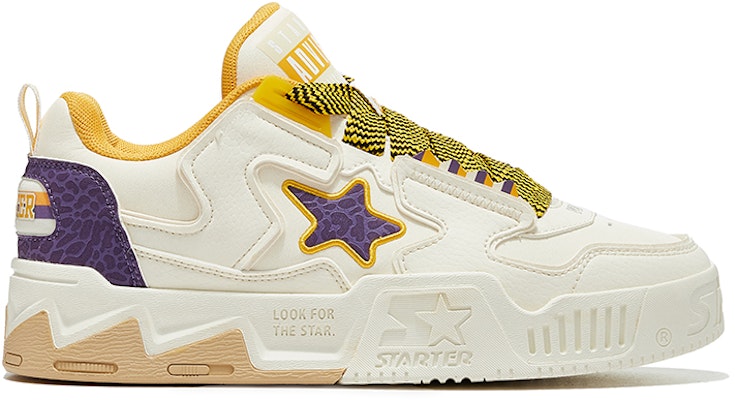 STARTER VOL2 麵包星星鞋 多巴胺撞色爆裂紋 復古增高低筒厚底板鞋 女款 白紫 Order STARTER VOL2 麵包星星鞋 多巴胺撞色爆裂紋 復古增高低筒厚底板鞋 女款 白紫