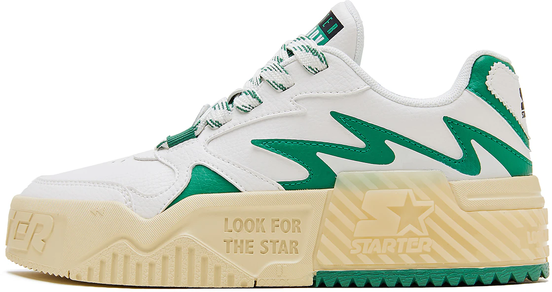 women-starter-vol-series-retro-color-block-green-and-white-sth-3-s6004-f-wh-19