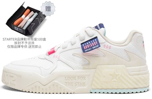 (Women) STARTER Vol White 'Wave Series Fashion Casual Low-Top Sneaker' STI1S6001F-WH01 (Women) STARTER Vol White 'Wave Series Fashion Casual Low-Top Sneaker' STI1S6001F-WH01