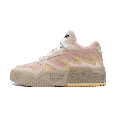 (W) STARTER Wave Series Low Top 'Vol Patchwork Color-Block Fluffy Pink'