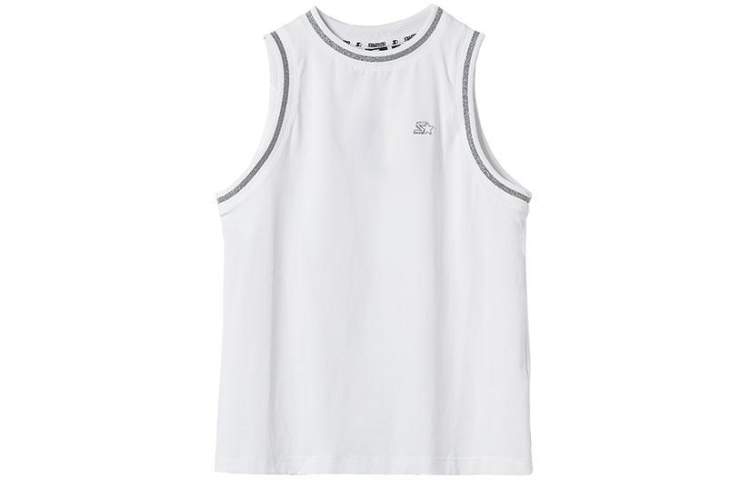 (Women) STARTER x DISCOVERED  Summer Knit Sleeveless Tank Top White STG2C1799F