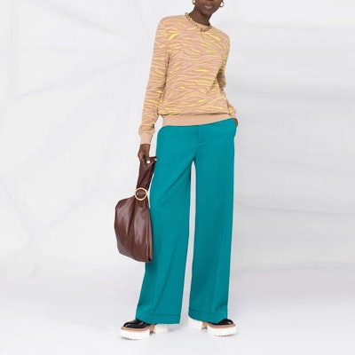 (W) Stella McCartney Baju Rajut Corak Haiwan Kuning Coklat. 322182S22602742 Lookbook (W) Stella McCartney Baju Rajut Corak Haiwan Kuning Coklat. 322182S22602742