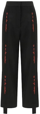 (W) Stella McCartney Seluar Jogger Slim-Fit Cetakan Huruf Hitam Low-Waist. 600496SFB18-1000 Buy (W) Stella McCartney Seluar Jogger Slim-Fit Cetakan Huruf Hitam Low-Waist. 600496SFB18-1000