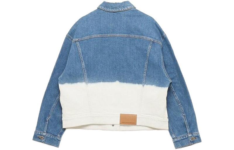 Lookbook (W) Stella McCartney Jaket Lengan Panjang Biru Putih Longgar Blok Warna. 603705SOH45-4090