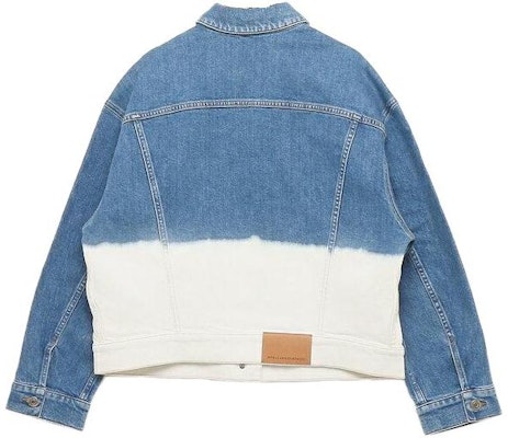 (W) Stella McCartney Jaket Lengan Panjang Biru Putih Longgar Blok Warna. 603705SOH45-4090 Lookbook (W) Stella McCartney Jaket Lengan Panjang Biru Putih Longgar Blok Warna. 603705SOH45-4090