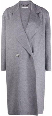 (W) ステラマッカートニー グレー ソリッド ダブルブレスト コート 602900SPB05-1264 Order (W) ステラマッカートニー グレー ソリッド ダブルブレスト コート 602900SPB05-1264