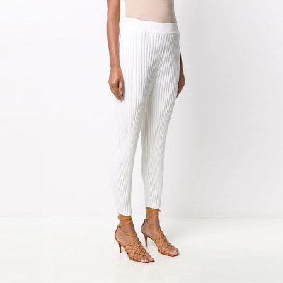 (W) Stella McCartney Legging Putih High-Waisted Ribbed Ankle. 602890S2240-9503 Purchase (W) Stella McCartney Legging Putih High-Waisted Ribbed Ankle. 602890S2240-9503