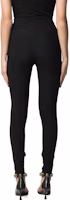 Shop (Women) Stella McCartney High-Waisted Slim Fit Split Casual Pants Black. 603273SSA01-1000
