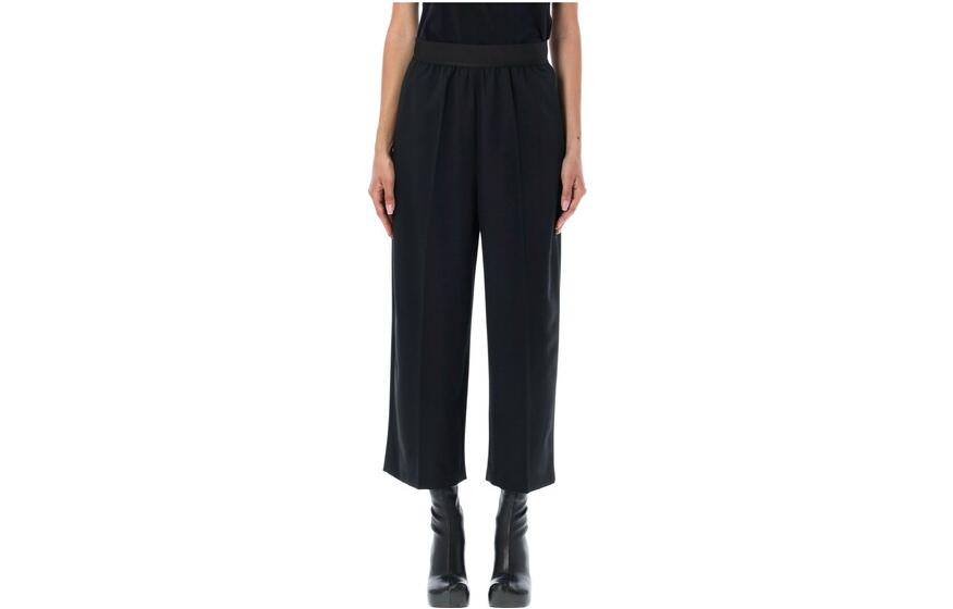 Order (W) ステラマッカートニー ハイウエスト ワイドレッグ リラックスフィットパンツ 6400223AU701-1000