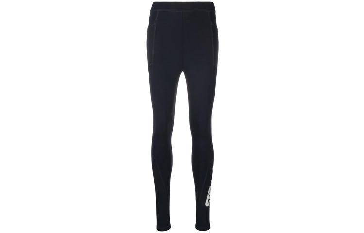 Order (W) Stella McCartney Seluar Ketat Logo Cetak Biru 603681SPW05-4000