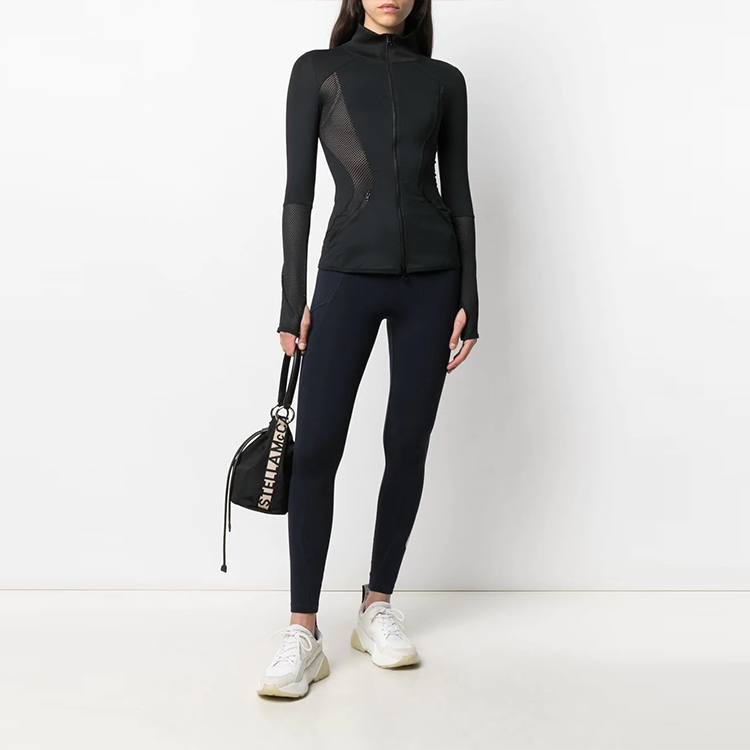 Lookbook (W) Stella McCartney Seluar Ketat Logo Cetak Biru 603681SPW05-4000