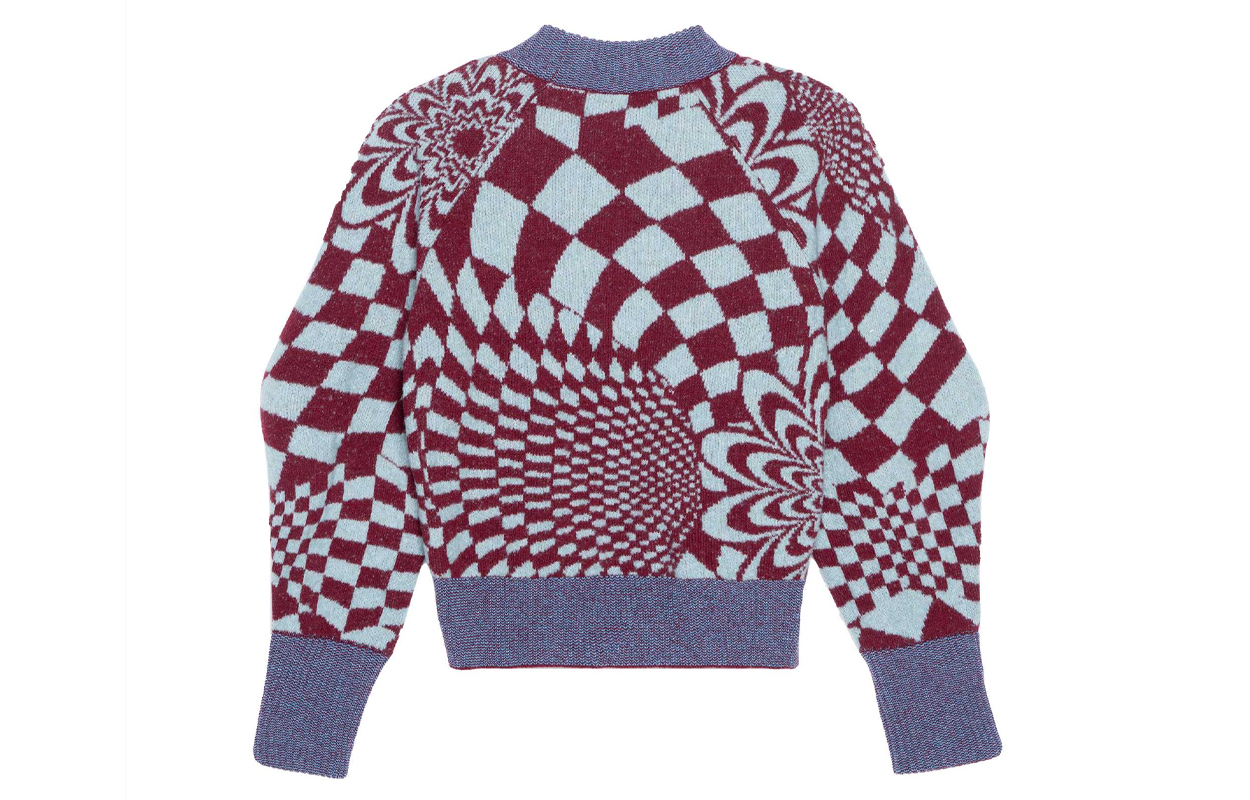 Lookbook (W) ステラ・マッカートニー レッド ジオメトリック柄 プルオーバー セーター 603949S2278-8490