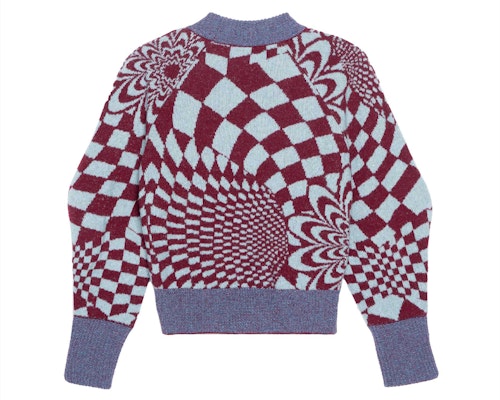 (W) ステラ・マッカートニー レッド ジオメトリック柄 プルオーバー セーター 603949S2278-8490 Lookbook (W) ステラ・マッカートニー レッド ジオメトリック柄 プルオーバー セーター 603949S2278-8490