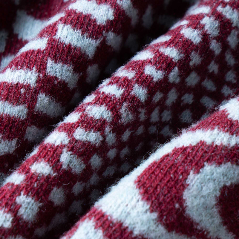 Details for (W) ステラ・マッカートニー レッド ジオメトリック柄 プルオーバー セーター 603949S2278-8490