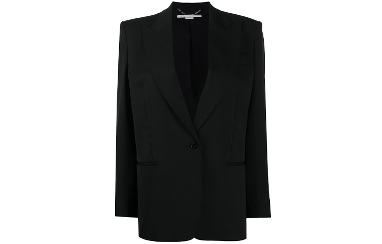 (Women) Stella McCartney  Single-Button Blazer Black 600557SNB48-1000