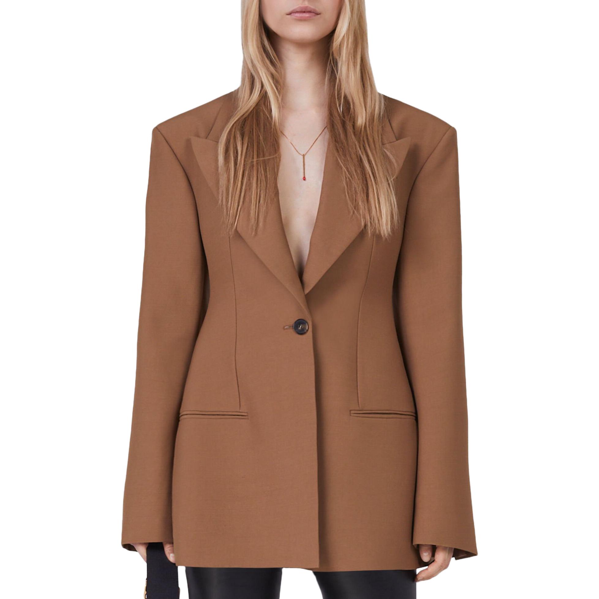 Purchase (W) ステラマッカートニー シングルボタンブレザー カーキ 長袖ジャケット. 6500833CU750-2302