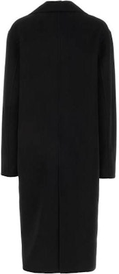 (W) ステラマッカートニー ソリッドブラック ノッチドラペルミドル丈コート. 660041SPB051000 Lookbook (W) ステラマッカートニー ソリッドブラック ノッチドラペルミドル丈コート. 660041SPB051000