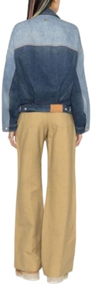 (W) ステラマッカートニー ソリッドデニムジャケット 長袖 - デニムブルー 6D01633SPH394147 Shop (W) ステラマッカートニー ソリッドデニムジャケット 長袖 - デニムブルー 6D01633SPH394147