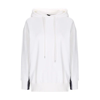 (Women) Stella McCartney White Hoodie with Patchwork Letter Print. 601851SMP84-9250