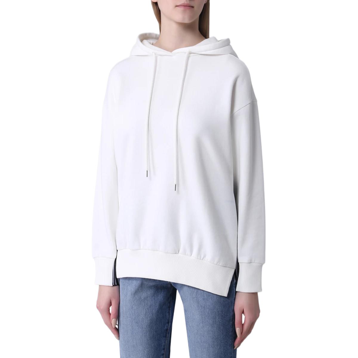Shop (W) Stella McCartney Hoodie Putih dengan Cetakan Huruf Patchwork. 601851SMP84-9250