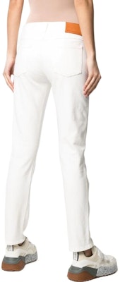 (W) Stella McCartney Seluar Jeans Putih Straight-Leg dengan Ikatan Pinggang. 372773SOH36-9016 Shop (W) Stella McCartney Seluar Jeans Putih Straight-Leg dengan Ikatan Pinggang. 372773SOH36-9016