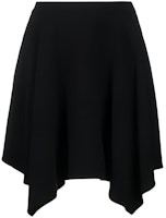 (Women) Stella McCartney Asymmetric Draped Skirt SS21 Casual Black Skirt. 602925SNA28-1000 (Women) Stella McCartney Asymmetric Draped Skirt SS21 Casual Black Skirt. 602925SNA28-1000
