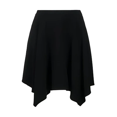 (Women) Stella McCartney Asymmetric Draped Skirt SS21 Casual Black Skirt. 602925SNA28-1000
