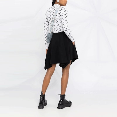 (W) Stella McCartney Skirt Asimetris Hitam Kasual SS21. 602925SNA28-1000 Shop (W) Stella McCartney Skirt Asimetris Hitam Kasual SS21. 602925SNA28-1000