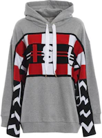 (Women) Stella McCartney Colorblock Letter Graphic Hoodie in Grey 523497SLW36-1500 (Women) Stella McCartney Colorblock Letter Graphic Hoodie in Grey 523497SLW36-1500