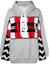 Order (W) Sudadera con Capucha Gris Stella McCartney Colorblock con Letras Gráficas 523497SLW36-1500