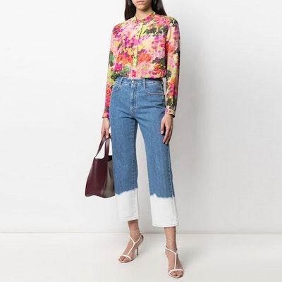 (W) 스텔라 맥카트니 FW21 블루 딥다이 크롭 진. 600675SOH45-4090 Lookbook (W) 스텔라 맥카트니 FW21 블루 딥다이 크롭 진. 600675SOH45-4090