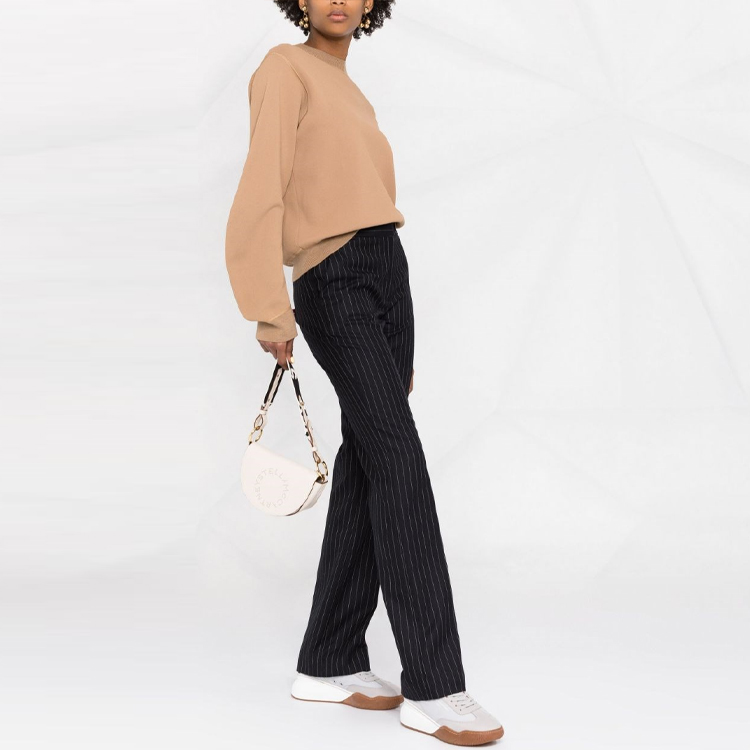 Purchase (W) Stella McCartney FW21 Brown Cropped Pullover Loose Knit Sweater. 603229S2253-2742