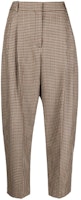 (Women) Stella McCartney FW21 Houndstooth Casual Pants Khaki 591964SSA37-2566 (Women) Stella McCartney FW21 Houndstooth Casual Pants Khaki 591964SSA37-2566