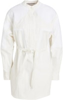 (Women) Stella McCartney FW21 White Belted Long-Sleeve Mini Dress 603714SIA03-9200 (Women) Stella McCartney FW21 White Belted Long-Sleeve Mini Dress 603714SIA03-9200
