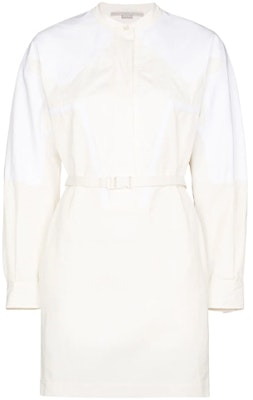 (W) Stella McCartney FW21 Gaun Mini Lengan Panjang Putih Bertali Pinggang. 603714SIA03-9200 Order (W) Stella McCartney FW21 Gaun Mini Lengan Panjang Putih Bertali Pinggang. 603714SIA03-9200