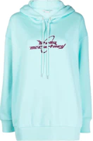 (Women) Stella McCartney FW21 Blue Logo Print Long Sleeve Hoodie 515813SPW12-3902 (Women) Stella McCartney FW21 Blue Logo Print Long Sleeve Hoodie 515813SPW12-3902