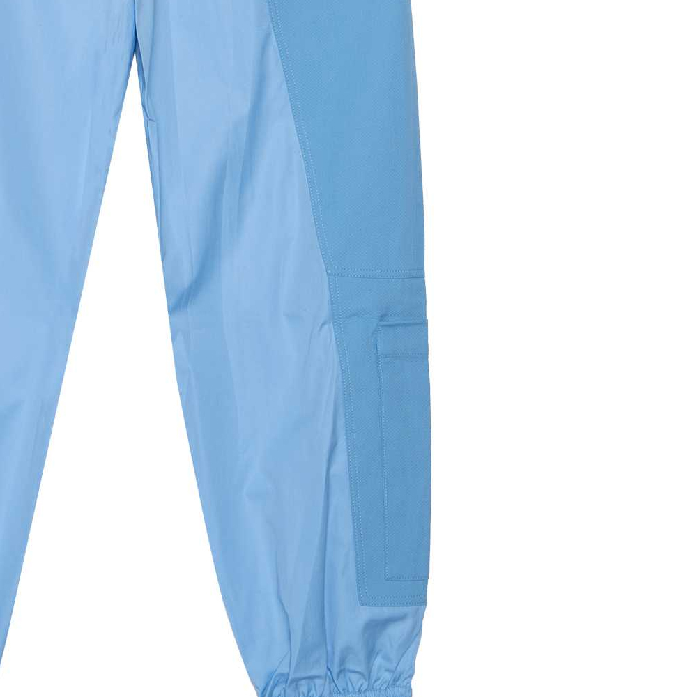 Purchase (W) Stella McCartney FW23 Seluar Jogger Biru Muda dengan Pinggang Tali Serut. 603790SMA90-4540