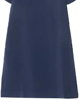 Sizing (W) Stella McCartney 2023秋冬 海軍藍短袖拉鍊迷你洋裝 602911SCA06-4000